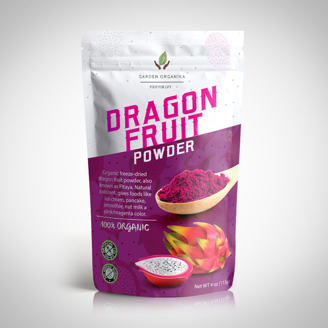 Dragon Fruit Powder Bag Design