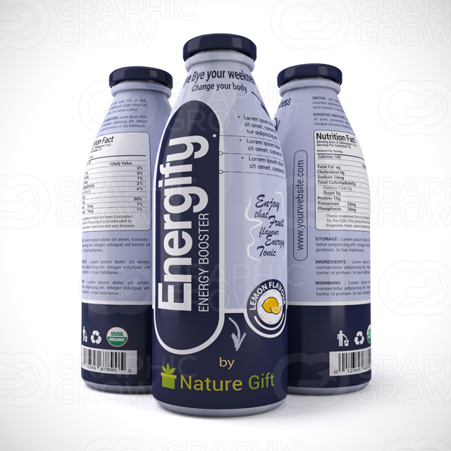 Energy Drink Label Design