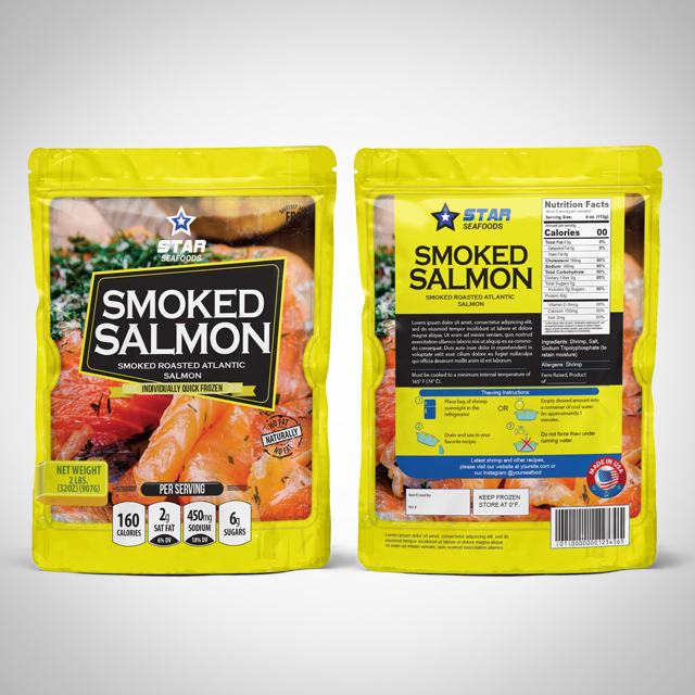 Smoked Salmon Packaging Design