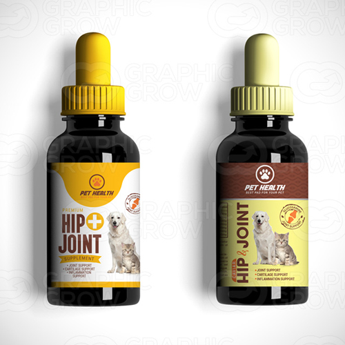 Hip & Joint Supplement Label Design