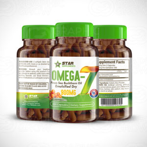 Omega 7 Oil label Design