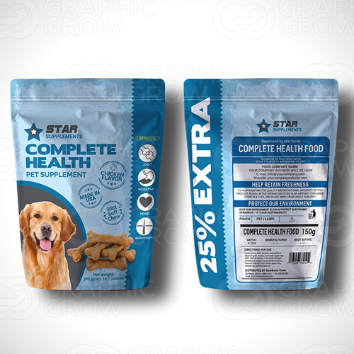 Pet Food Supplement Packaging