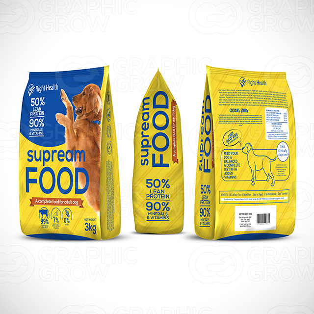 Pet food supplement packaging design