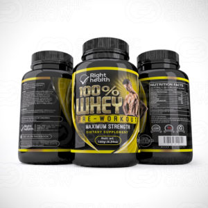Whey pre workout label