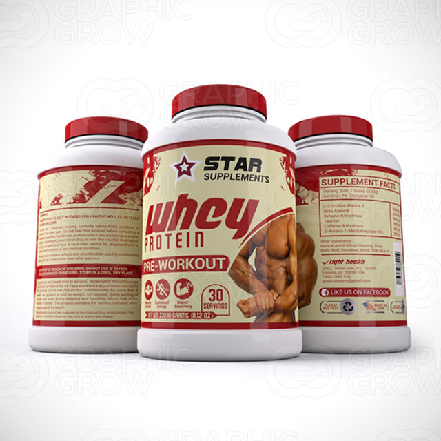 Whey protein label