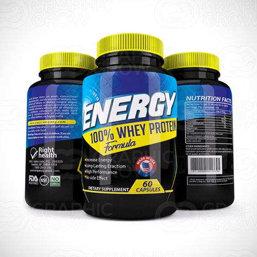 Whey Protein supplement Packaging