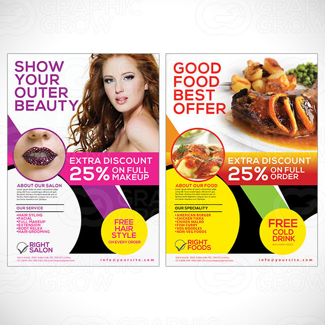 Beauty and fast food poster