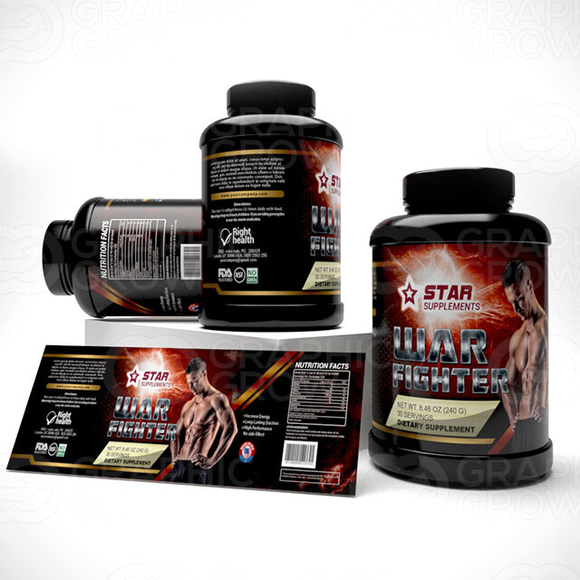 Whey protein isolate label design