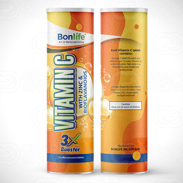 Vitamin C tablet packaging